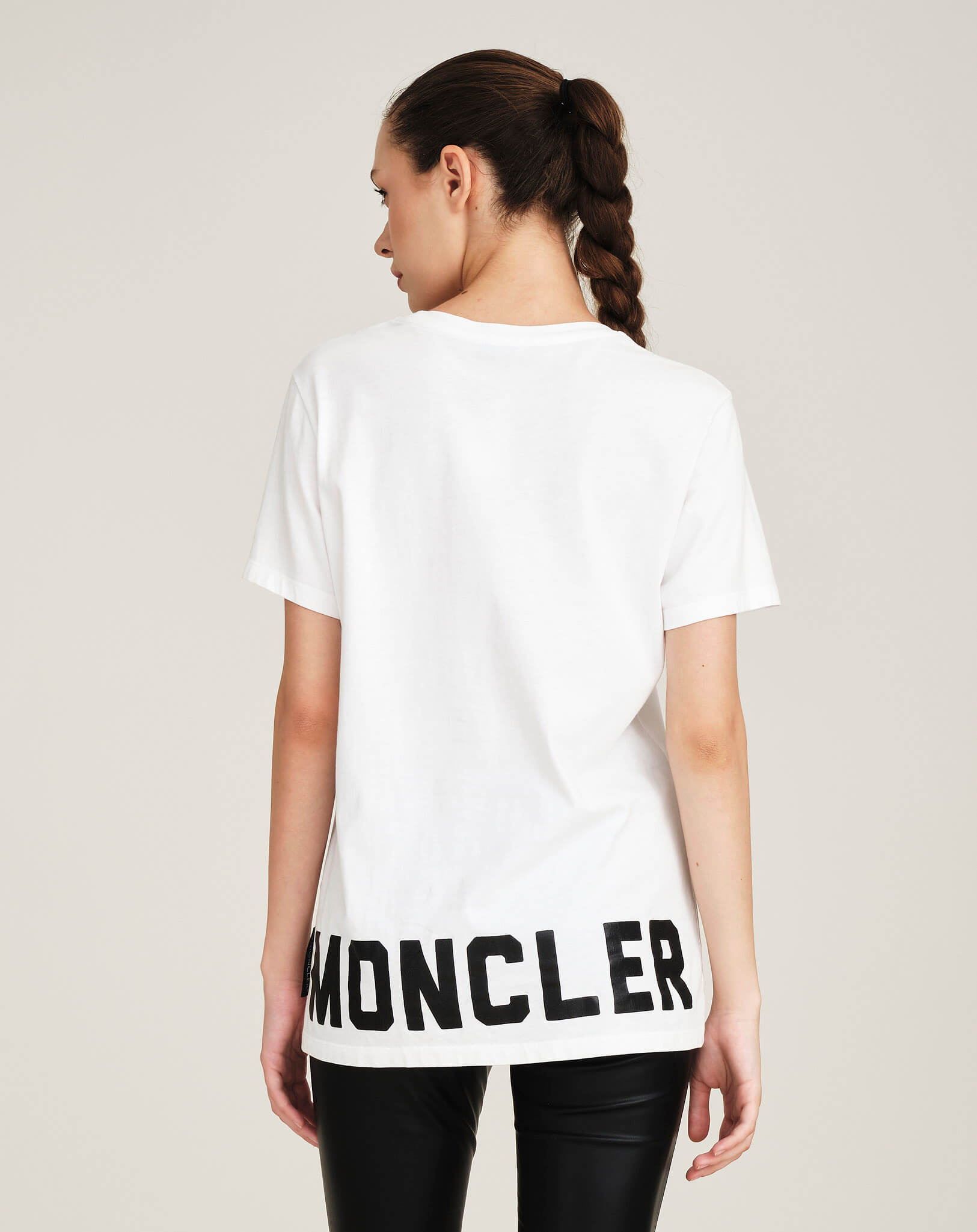 Moncler- White Cotton Tshirt Oversize